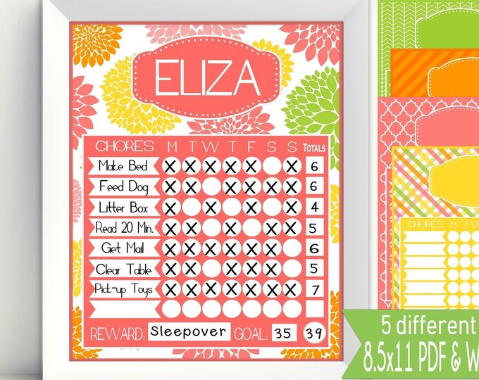 Family Chore Chart Kit, Job Chart, Rotating Family Chore Chart - Etsy ...