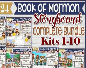 Book of Mormon Storyboard Kit BUNDLE, Come, Follow Me 2024