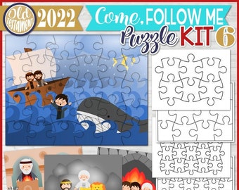 Old Testament DIY Puzzle Kit 6, Come Follow Me, NOVEMBER-DECEMBER, Shadrach, Meshach & Abed-nego, Daniel, Jonah, Malachi
