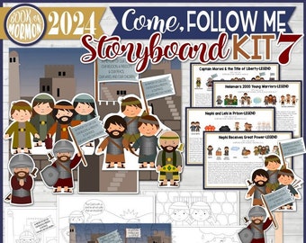 Book of Mormon Storyboard Kit 7, Come, Follow Me 2024, AUGUST & SEPTEMBER, Captain Moroni, Helaman's 2000 Young Warriors, Nephi