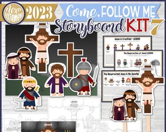 Come, Follow Me New Testament Storyboard Kit 7, May-June 2023, Jesus is Crucified, The Resurrection, Resurrected Jesus & His Apostles