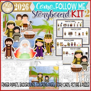 Come Follow Me, Old Testament Storyboard Kit 2, 2026, Joseph, Moses