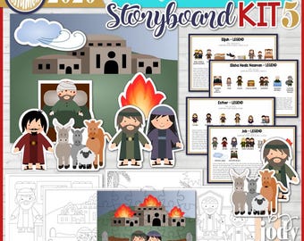 Come Follow Me, Old Testament Storyboard Kit 5, 2026, Elijah, Elisha, Esther and Job