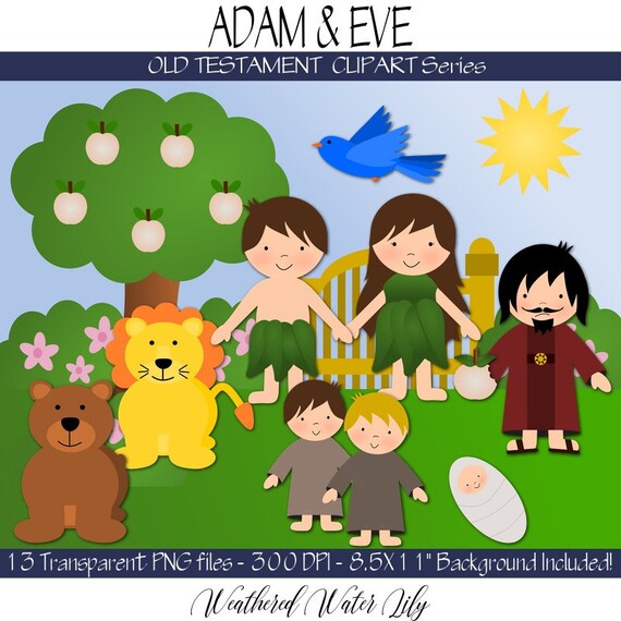 Adam Und Eva Clipart Altes Testament Clipart Instant Etsy