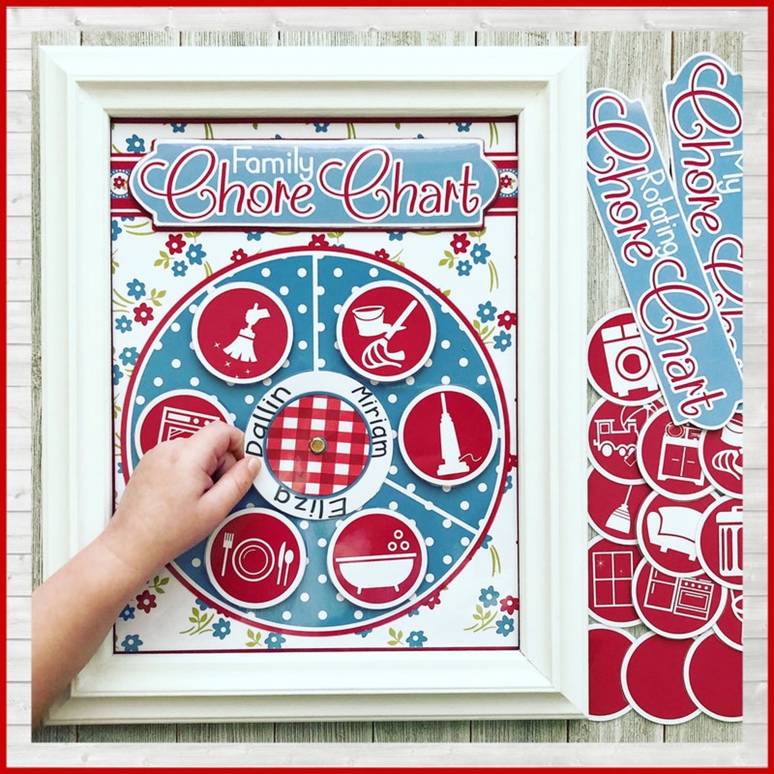 Printable Rotating Family Chore Chart Kit (digital Download) - Etsy
