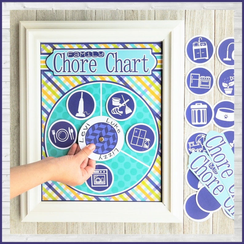 Rotating Family Chore Chart Kit (digital Download) - Etsy