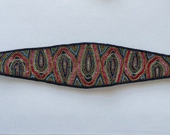 Vintage Carolyne Barton Night Beaded Waist Belt 31 inch Waist