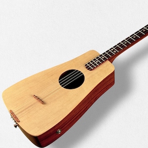 Grande 4-String Tenor Guitar, AKA Baritone Ukulele; Compact Size; Beautiful Woods; Rich Rounded Sound;  Built-in Pickup; Number 537