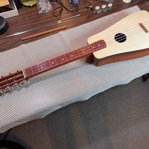 Custom-built 10-String Acoustic-Electric Ukulele, AKA Tiple, Hand Made Steel String Ukulele, Beautiful Woods, Built-in Pickup image 1