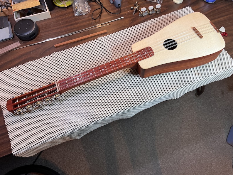 Custom-built 10-String Acoustic-Electric Ukulele, AKA Tiple, Hand Made Steel String Ukulele, Beautiful Woods, Built-in Pickup image 1