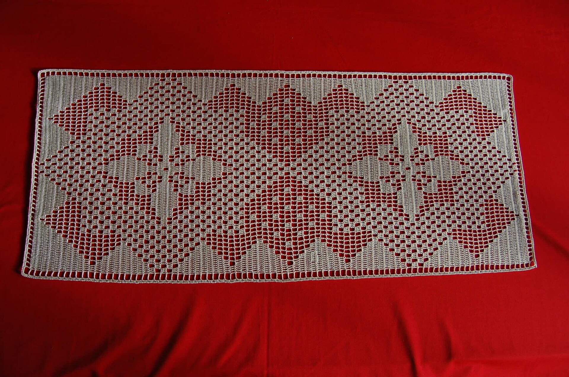 Chemin de Table Crocheté Main Couleur Écru 72