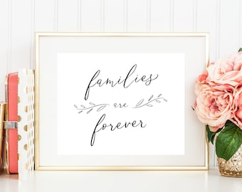Families Are Forever Printable Print Instant Download | Etsy