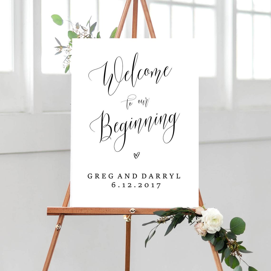 to our Beginning Printable wedding sign instant Etsy