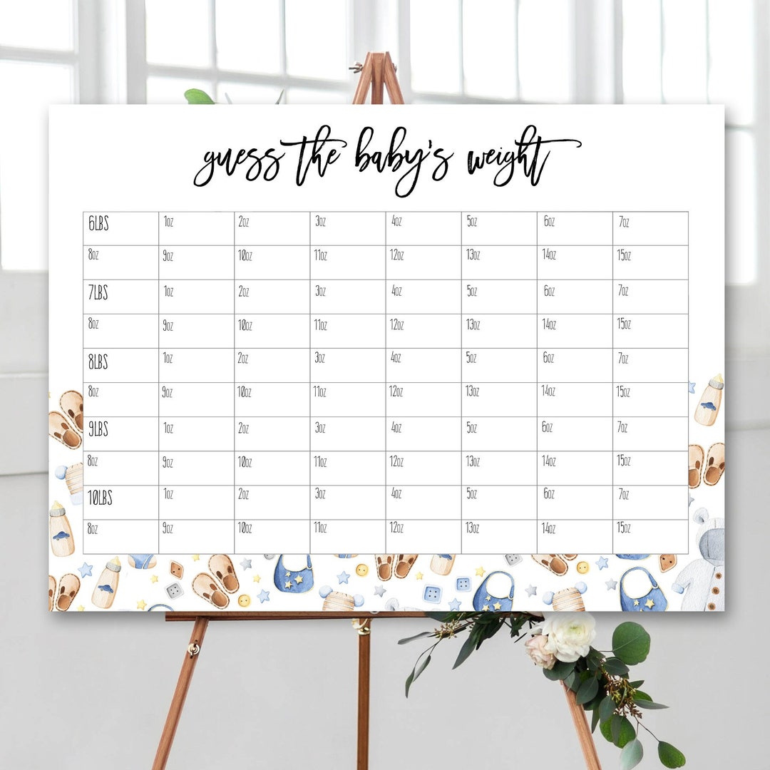 Guess The Baby s Birth Weight Baby Boy Baby Shower Game Printable guess-the-baby-s-birth-weight-baby-boy-baby-shower-game-printable