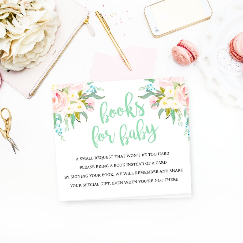 Editable PDF Template Baby Shower Invitation Mint Green and Etsy UK