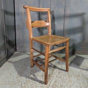 Strong Attractive Elm & Beech Pilgrim Ladderback Church Chapel Chairs from St Barnabas Northolt