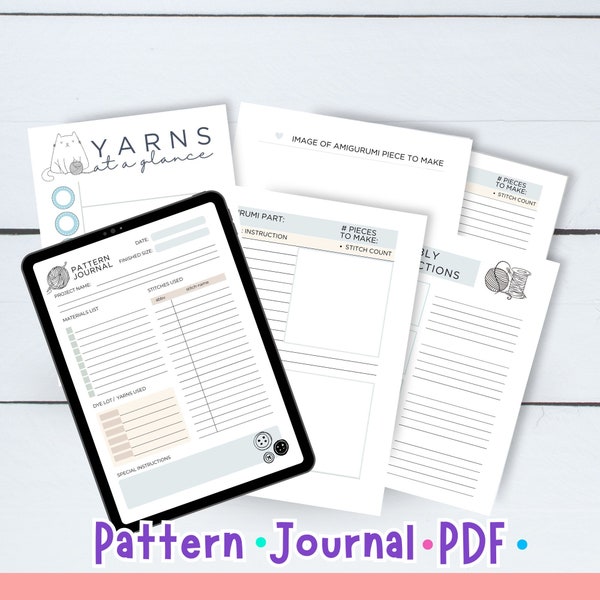 Crochet Pattern Designer's Journal - Amigurumi