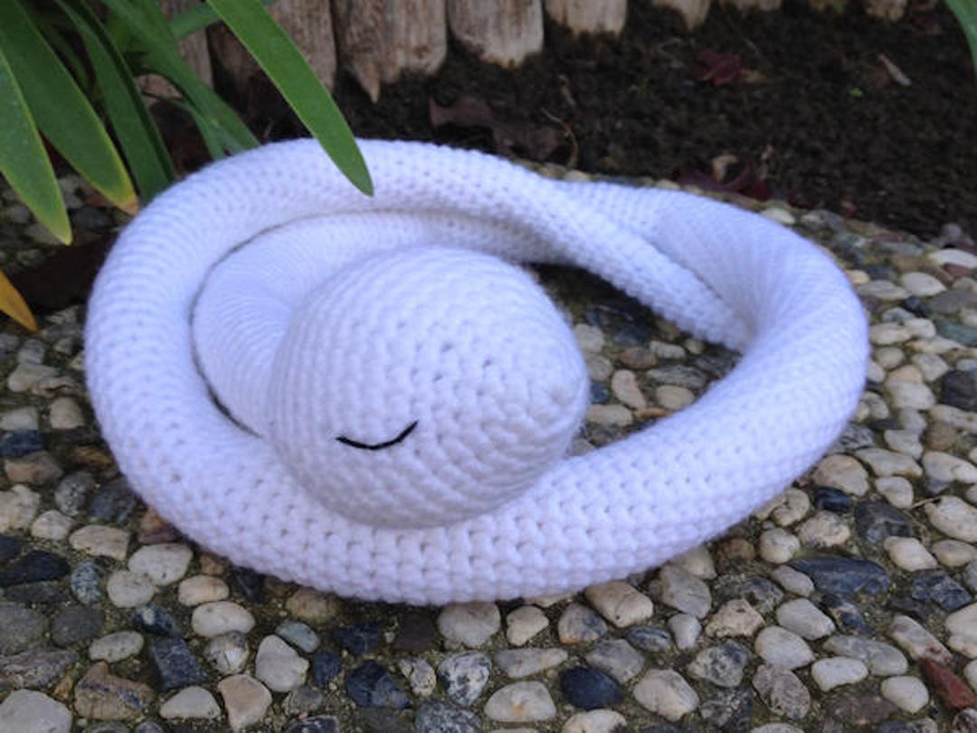 Crochet Pattern White Snake Amigurumi Plush Toy PDF - Etsy