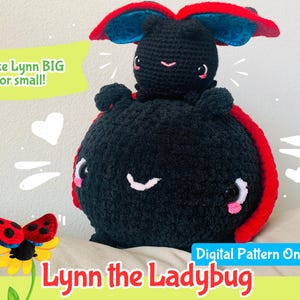 Crochet Ladybug Pattern | Ladybug Amigurumi Digital Pattern PDF | Crochet Bug Pattern | Amigurumi Pattern | Crochet Amigurumi Bug