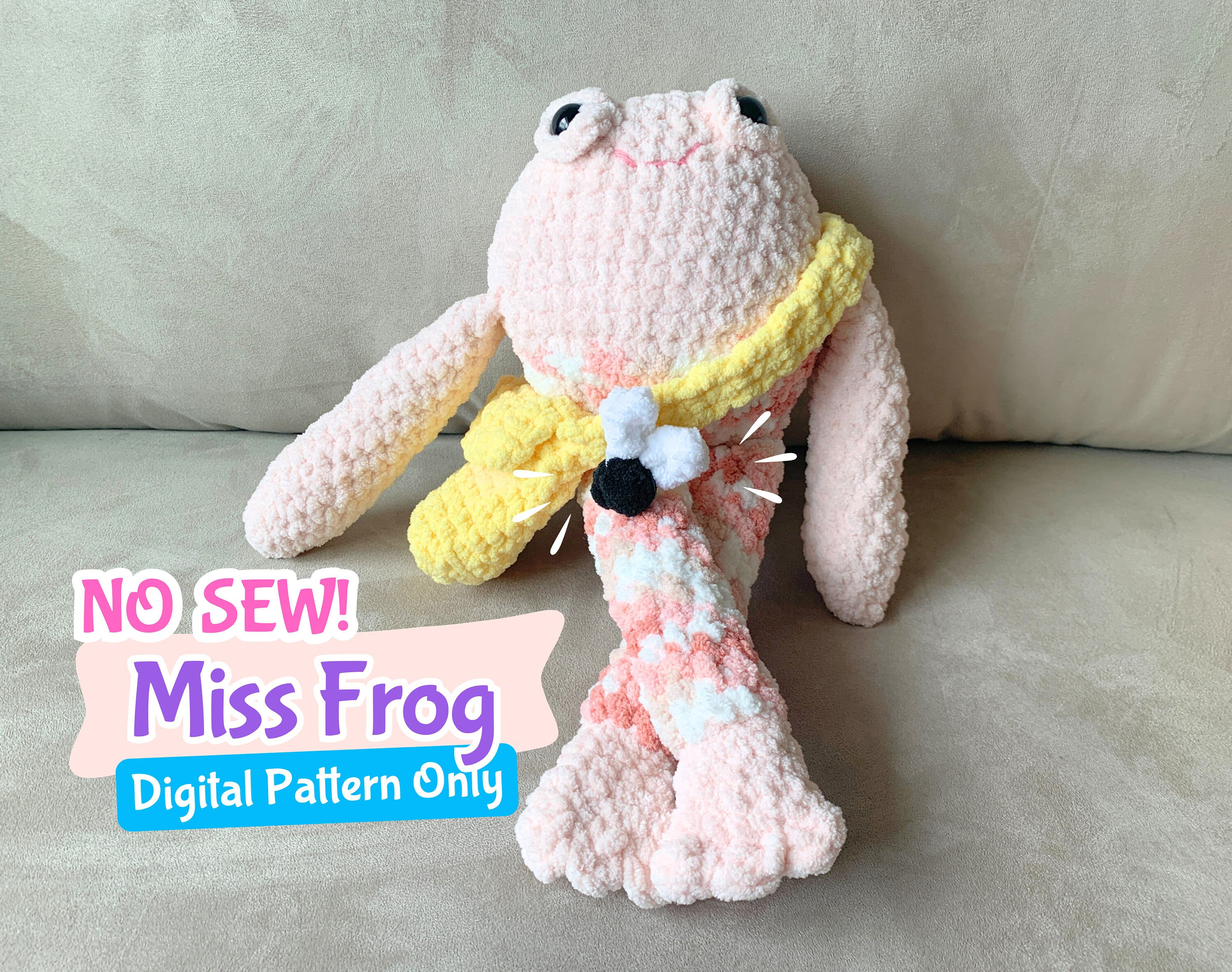 38 Frog Crochet Patterns for Amigurumi, Bags, Decor, and Gifts 36 Miss Frog Crochet Pattern (Digital )