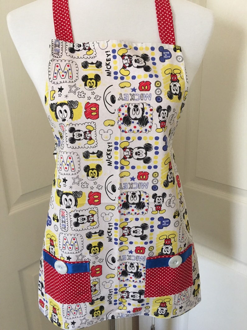 mickey mouse apron set
