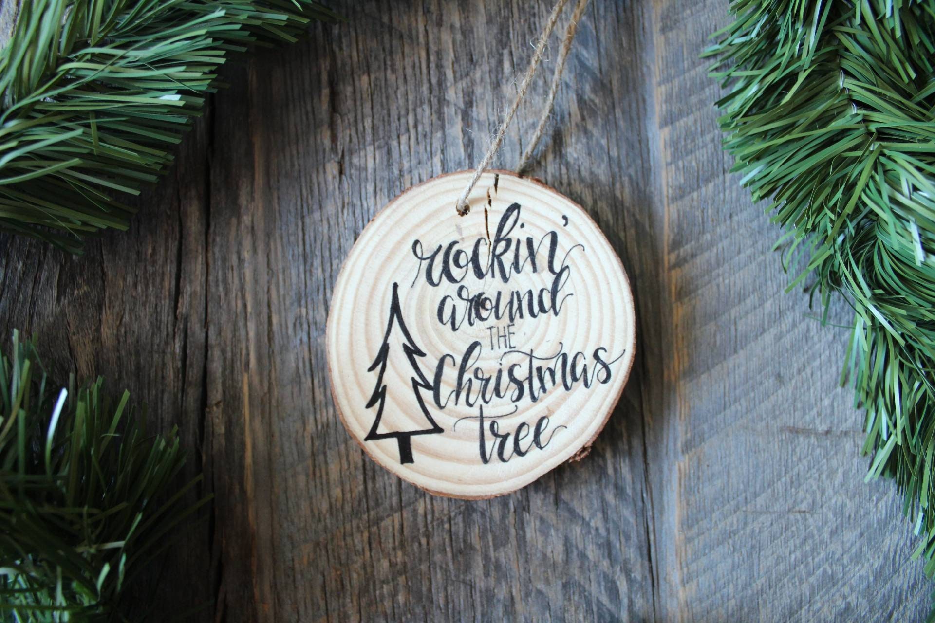 Rockin Around the Christmas Tree Ornament Christmas Ornament Etsy