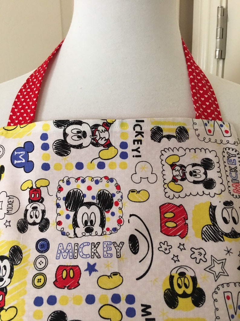 mickey mouse apron set