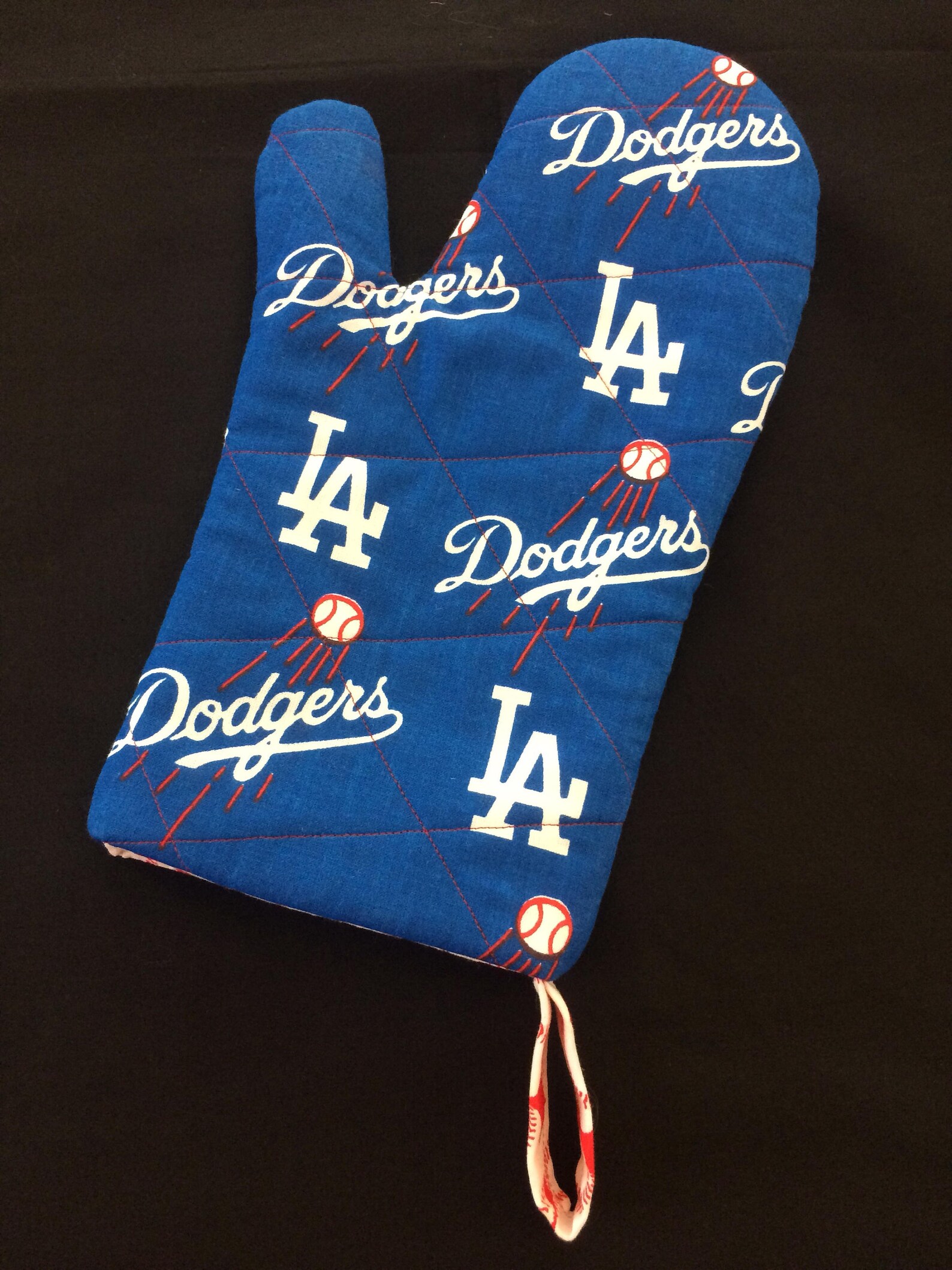 Los Angeles Dodgers Oven Mitt Dodgers Fabric Dodgers Home Etsy