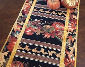 Fall Quilted Table runner, fall decor, Thanksgiving table runner, fall table decor