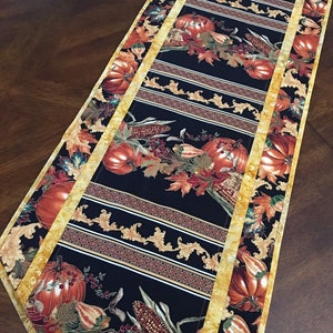 Fall Quilted Table runner, fall decor, Thanksgiving table runner, fall table decor image 2