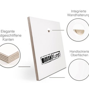 Handgemachtes Wandbild von URBAN Kunst, mit integrierter Wandhalterung, einfach aufhängen an jede Wand