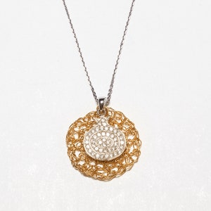 Silver Gold Pomegranate Pendant Necklace, Silver with QZ, Pomegranate  Jewelry, Jewish Jewelry Pendant, Unique Charm Necklace, Passover Gift