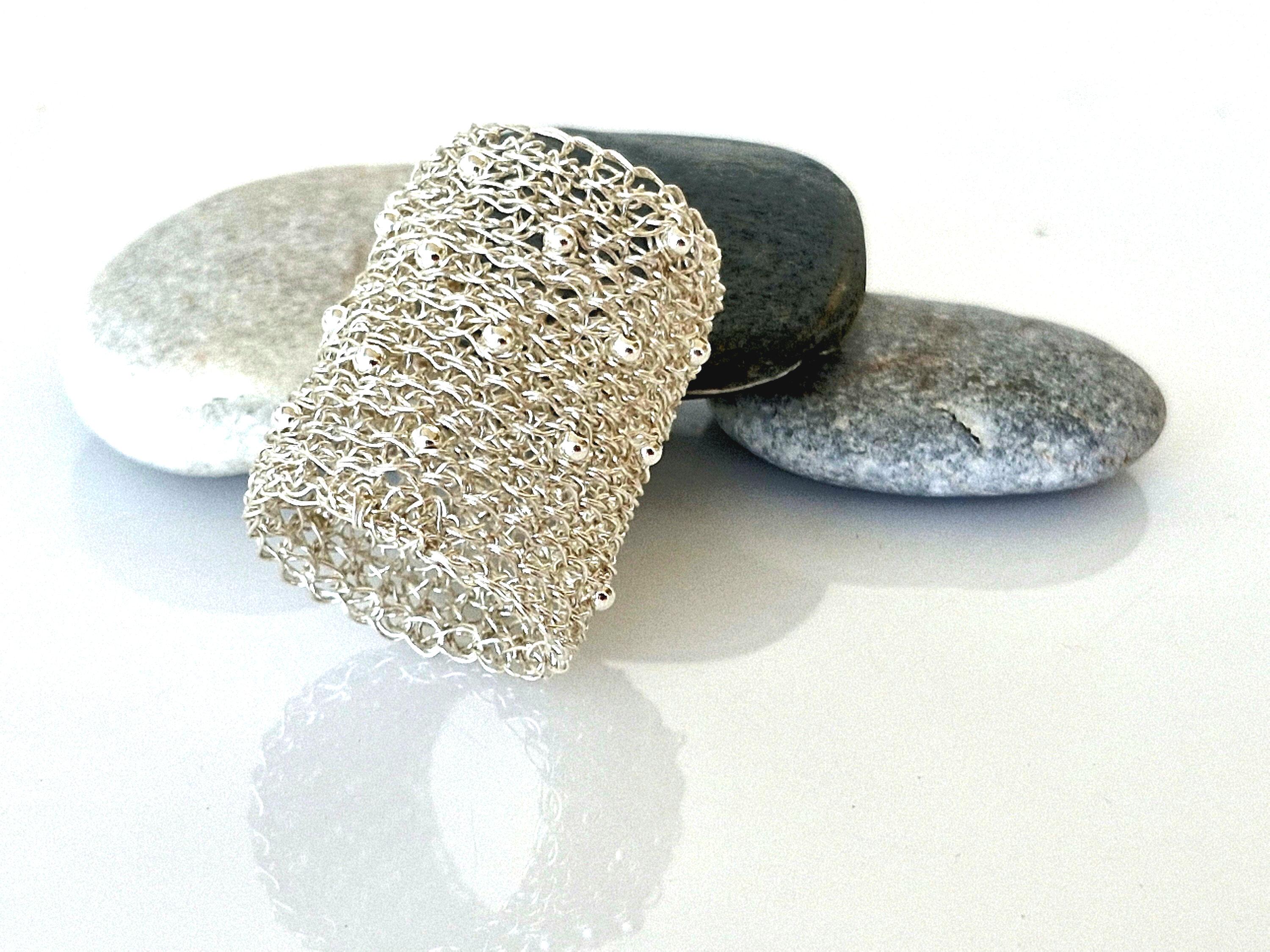 Unique Silver XL Wide Ring - Long Statement Chunky Band, Full Finger, Big, Chunky Cigar Cuff Tube, Handmade
