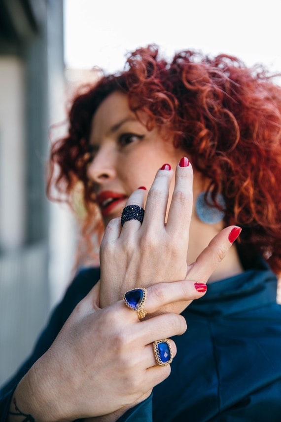 Statement sapphire on sale rings for women