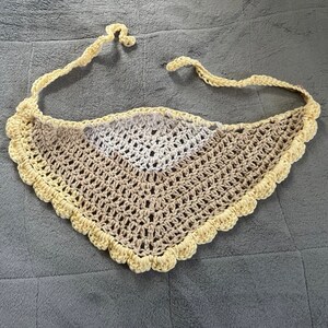 Light Crochet Bandana, Ready To Order