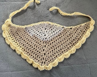 Light Crochet Bandana, Ready To Order