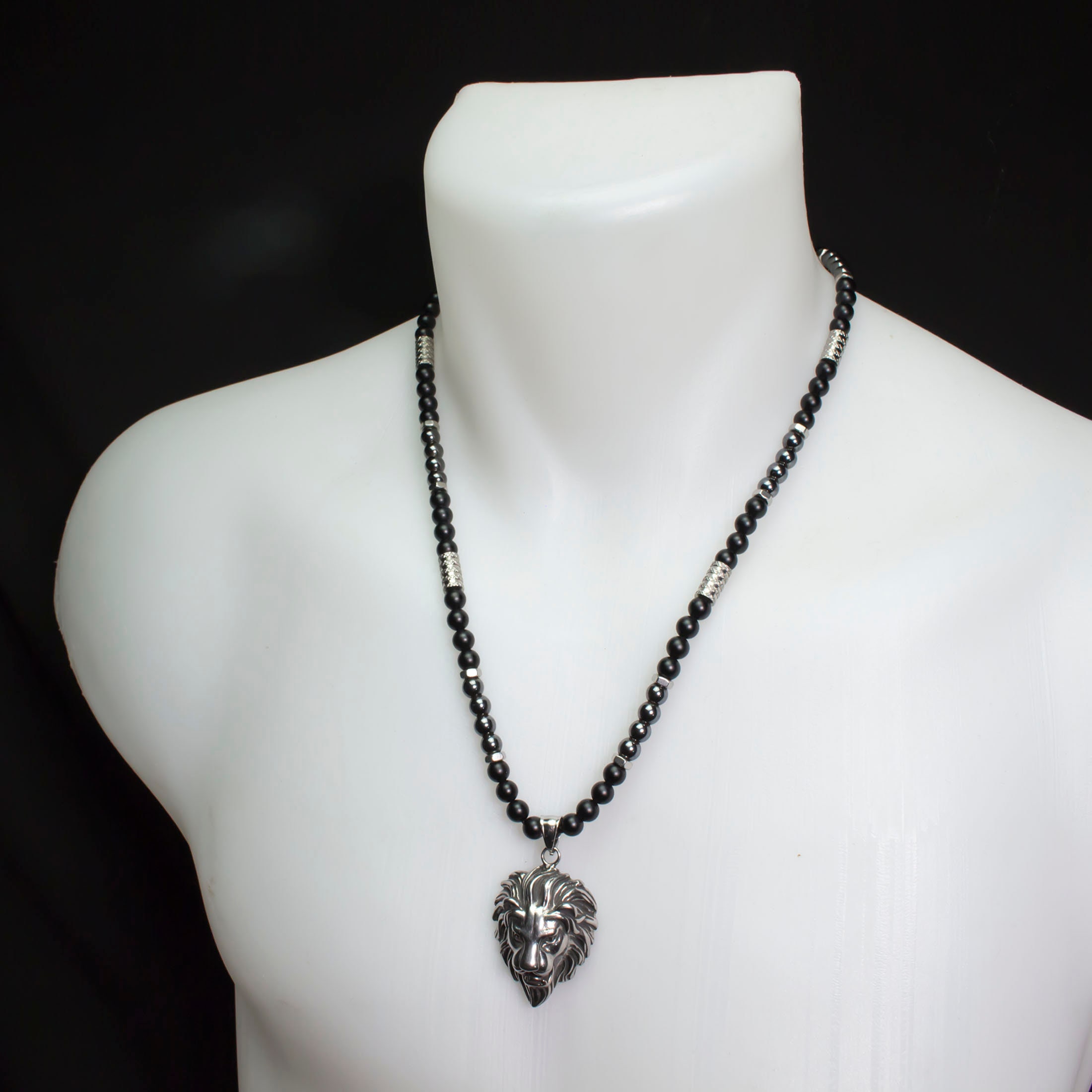 Collier Homme perles 6mm pierre Naturelle Agate/Onyx noir mat Etsy France Collier Homme perles 6mm pierre Naturelle Agate/Onyx noir mat Etsy France