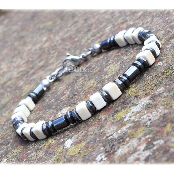 bracelet homme perle 4mm bracelet homme perle 4mm