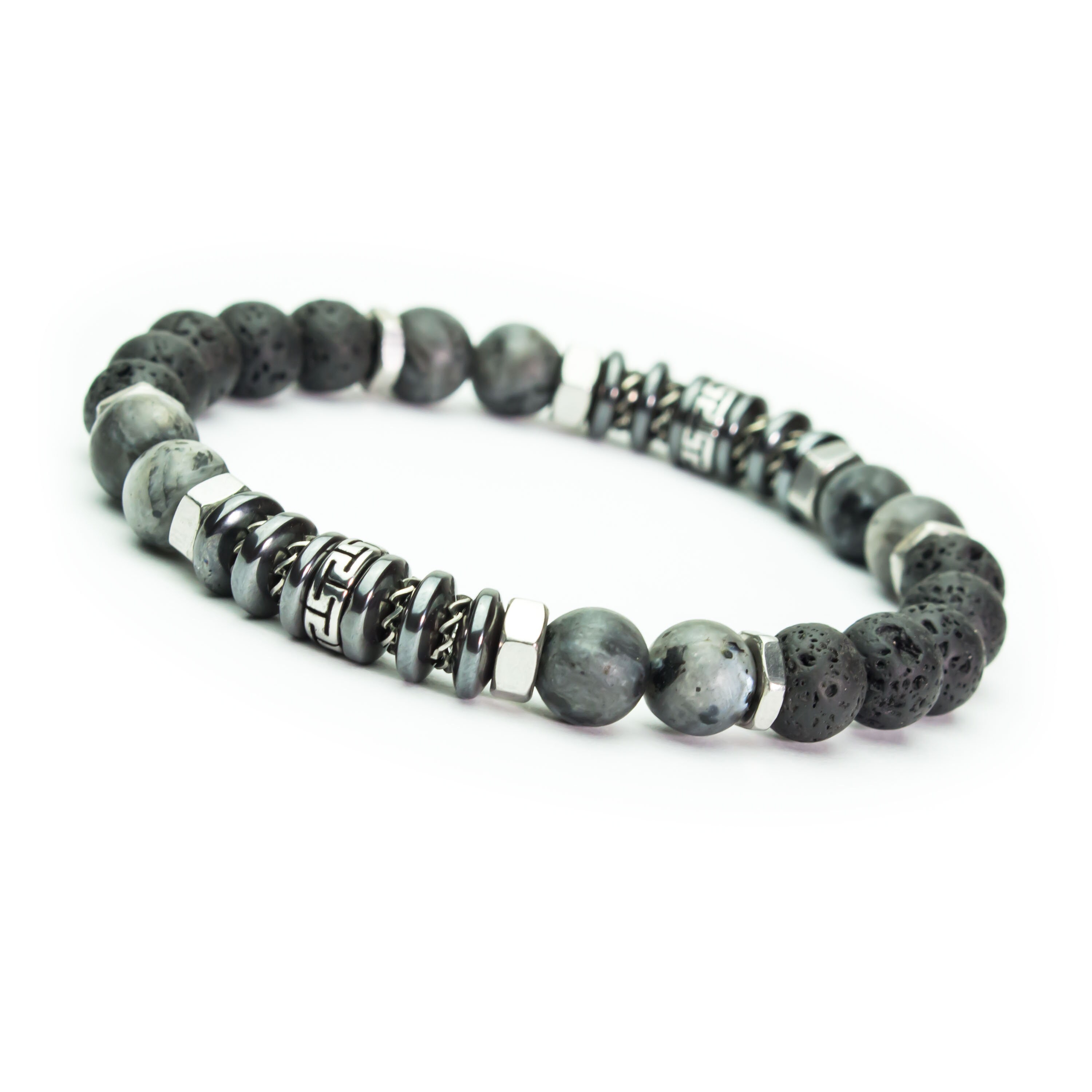 Bracelet Homme Femme Pierres Naturelles Labradorite Perles du Tibet -  DESIRS ESSENTIELS