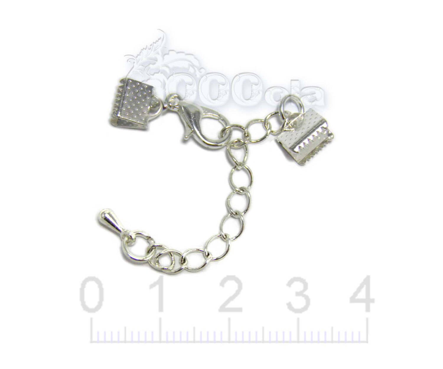 Extension De Chaîne SoulCats Avec Fermoir Mousqueton - Longueur 10.8cm, Noir, Or, Argent, Acier Inoxydable