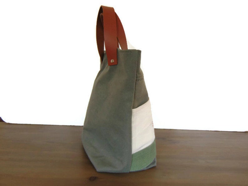 military leather bag