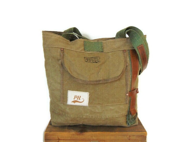 Recycled Military Canvas Bag Etsy Singapore