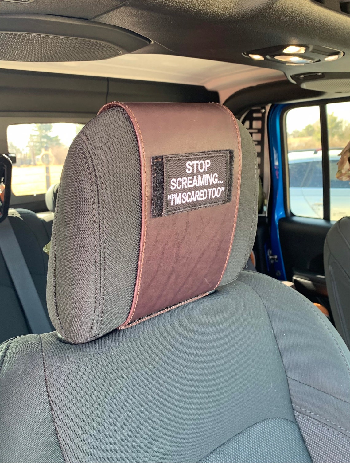 Leather MOLLE Headrest Cover for Jeep Wrangler JL & Gladiator Etsy