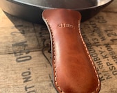 Cast Iron Skillet Handle Cover Cast Iron Handle Cover Leather Cast Iron Skillet Leather Pot Handle Leather Handle Cover Pan Handle