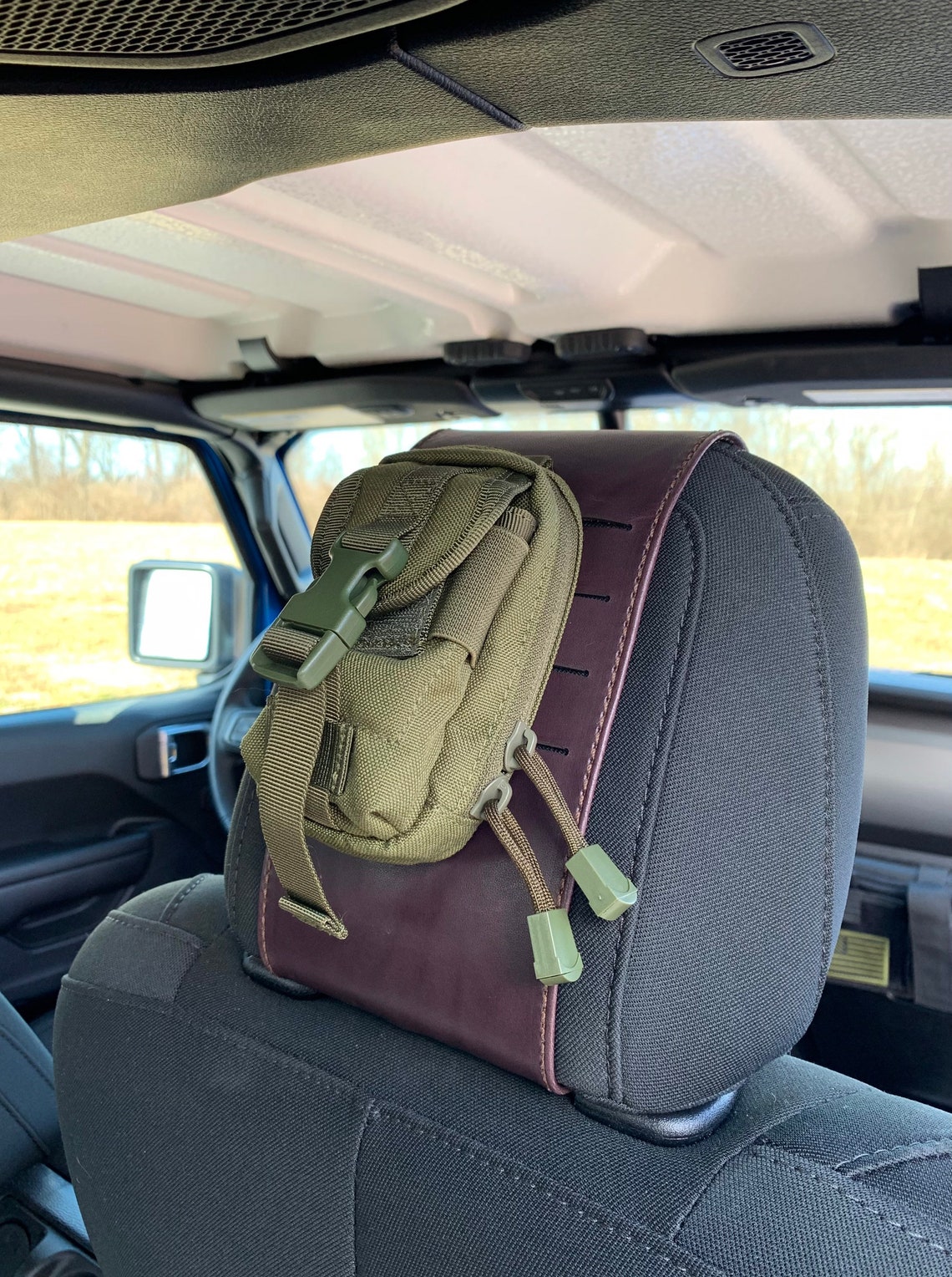 Leather MOLLE Headrest Cover for Jeep Wrangler JL & Gladiator Etsy