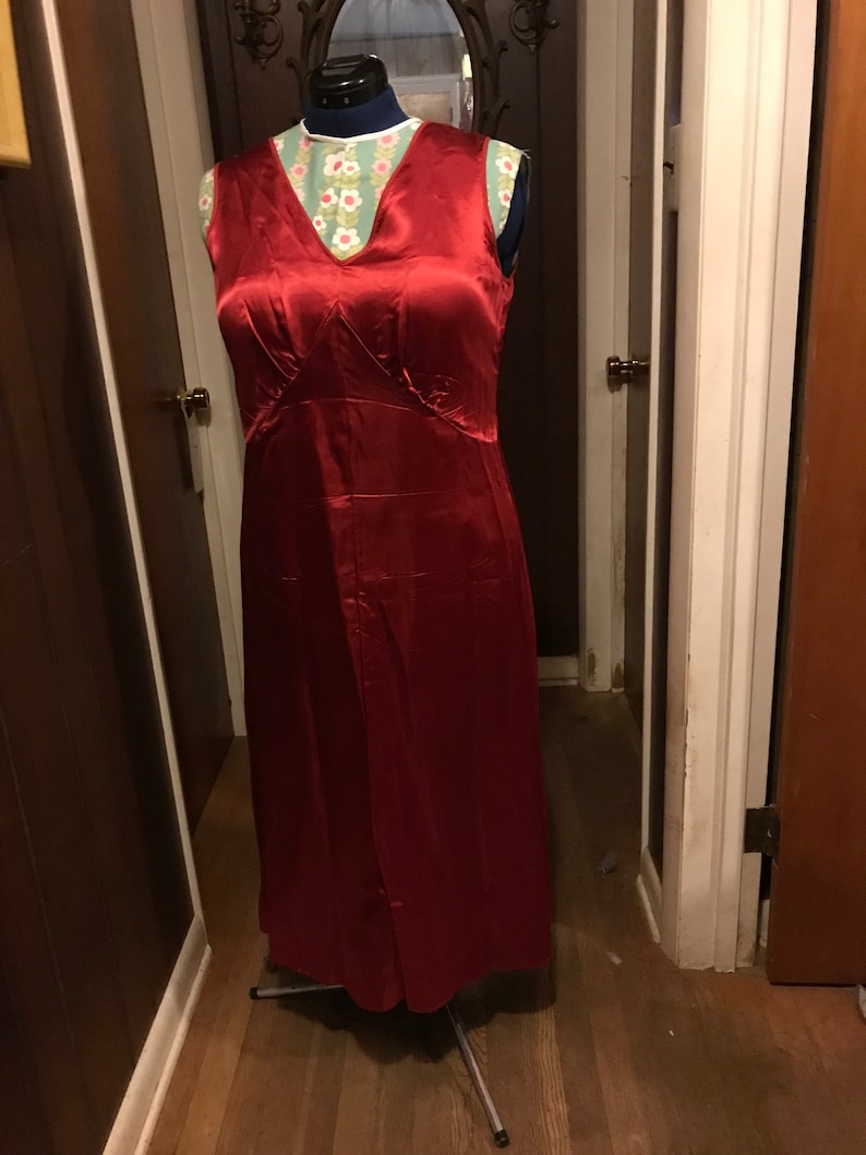 20s style evening dress w/slip image 4