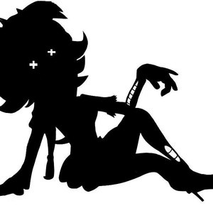 MURDER DRONES: Hybrid Cyn Silhouette Premium Vinyl Decal | Multiple Sizes and Colors