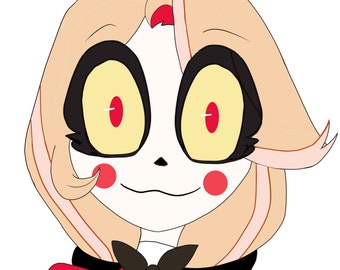 Hazbin Hotel Peeker Sticker: Charlie Morningstar