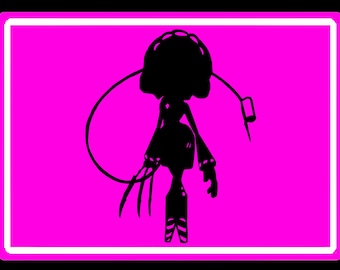 Murder Drones V Silhouette Premium Vinyl Decal: Laptop, Car, and More