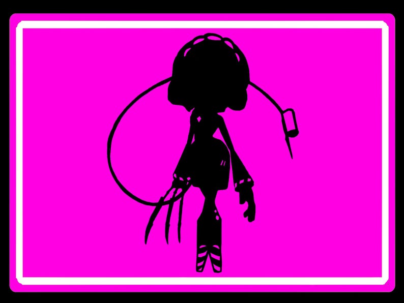 Murder Drones V Silhouette Premium Vinyl Decal: Laptop, Car, and More image 1